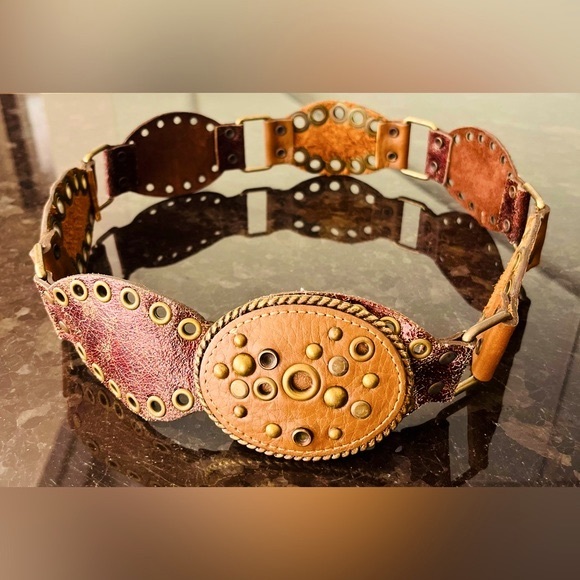 RALPH LAUREN. Women’s Western Style Wide Genuine Leather Buckle Belt - Picture 1 of 3